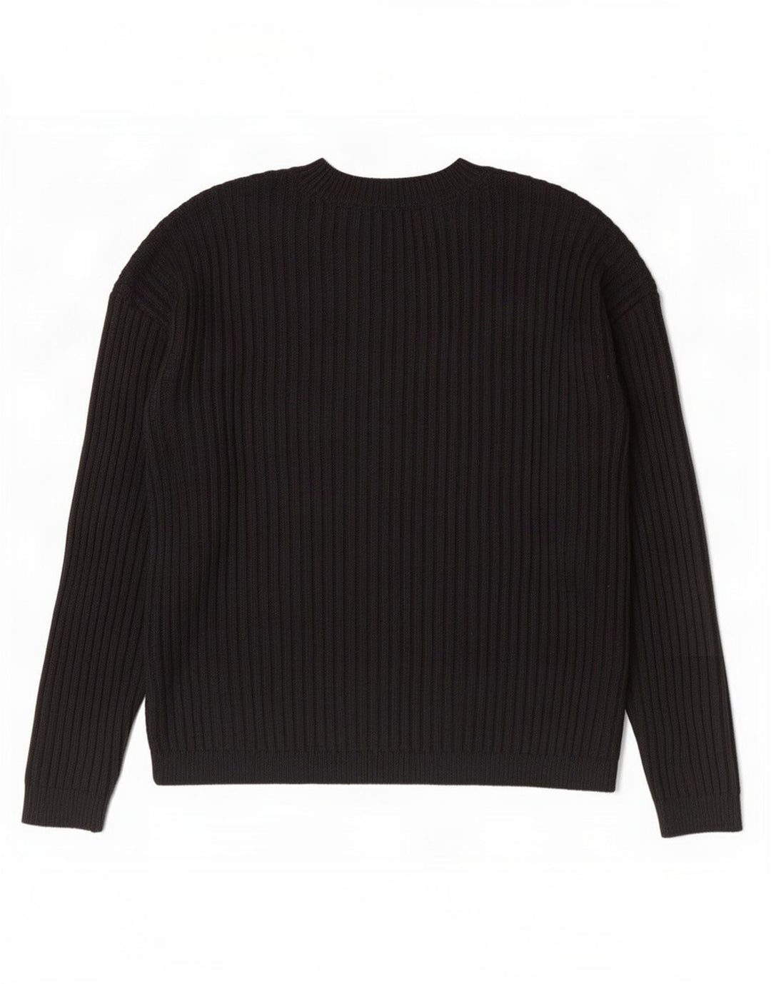 Marks & Spencer Womens Crew Neck Jumper Sweater UK 14 Medium Black