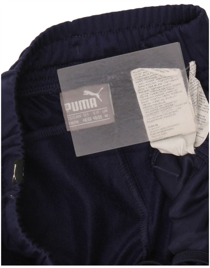 Puma Mens Tracksuit Trousers Joggers Medium  Navy Blue Polyester
