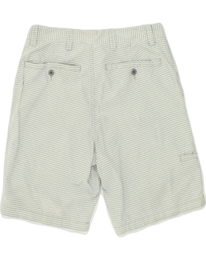 DOCKERS Mens Chino Shorts W30 Medium  Off White Check Cotton Vintage Dockers and Second-Hand Dockers from Messina Hembry 