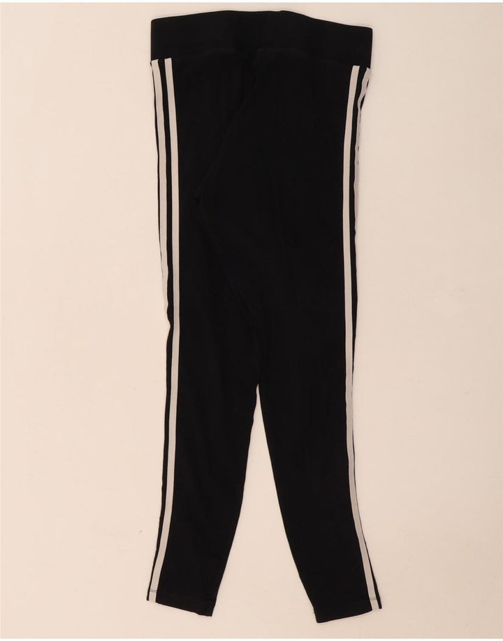 Adidas Womens Leggings UK 10 Small Black Cotton