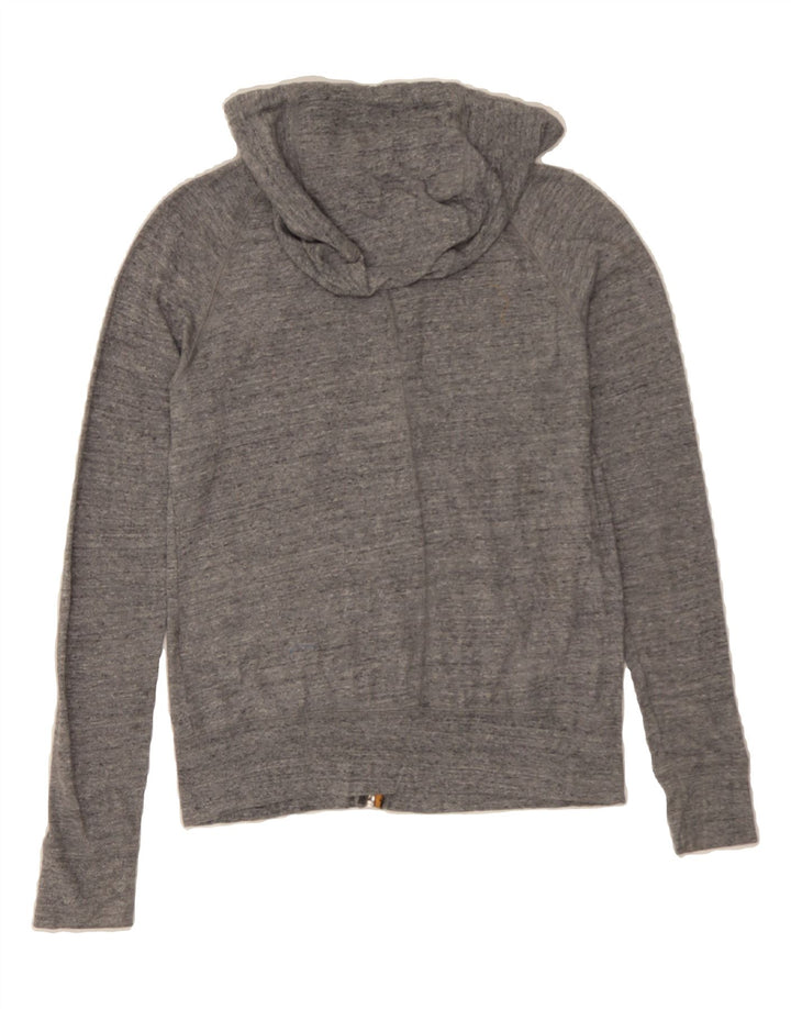 NIKE Womens Zip Hoodie Sweater UK 10 Small Grey Cotton Vintage Nike and Second-Hand Nike from Messina Hembry 