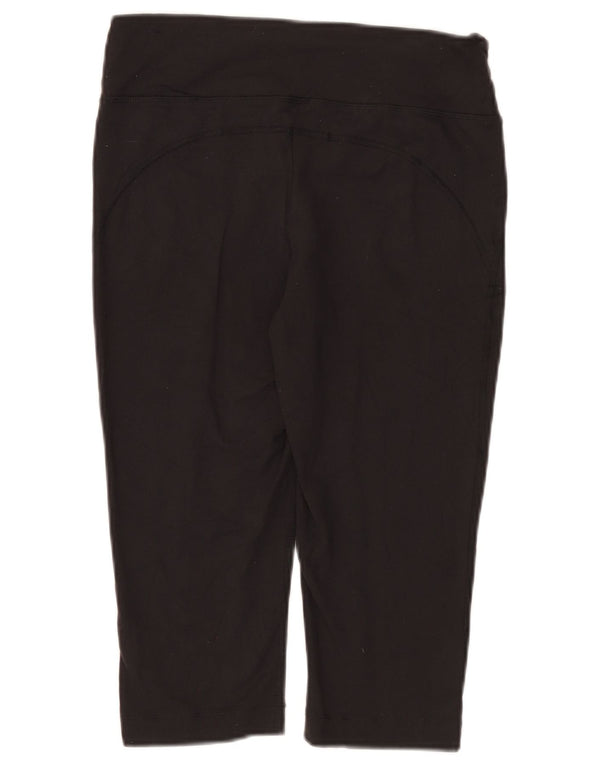 Champion Womens Capri Leggings UK 12 Medium Black Nylon