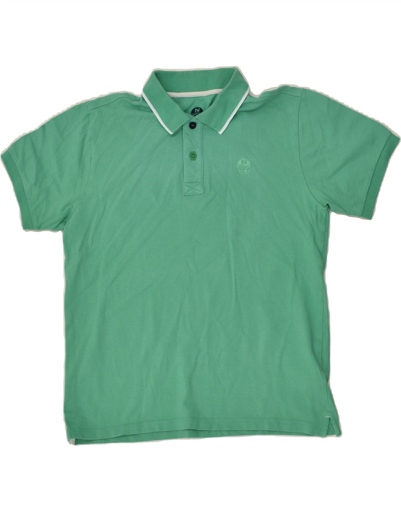 NORTH SAILS Mens Polo Shirt Medium Green Cotton | Vintage North Sails | Thrift | Second-Hand North Sails | Used Clothing | Messina Hembry 