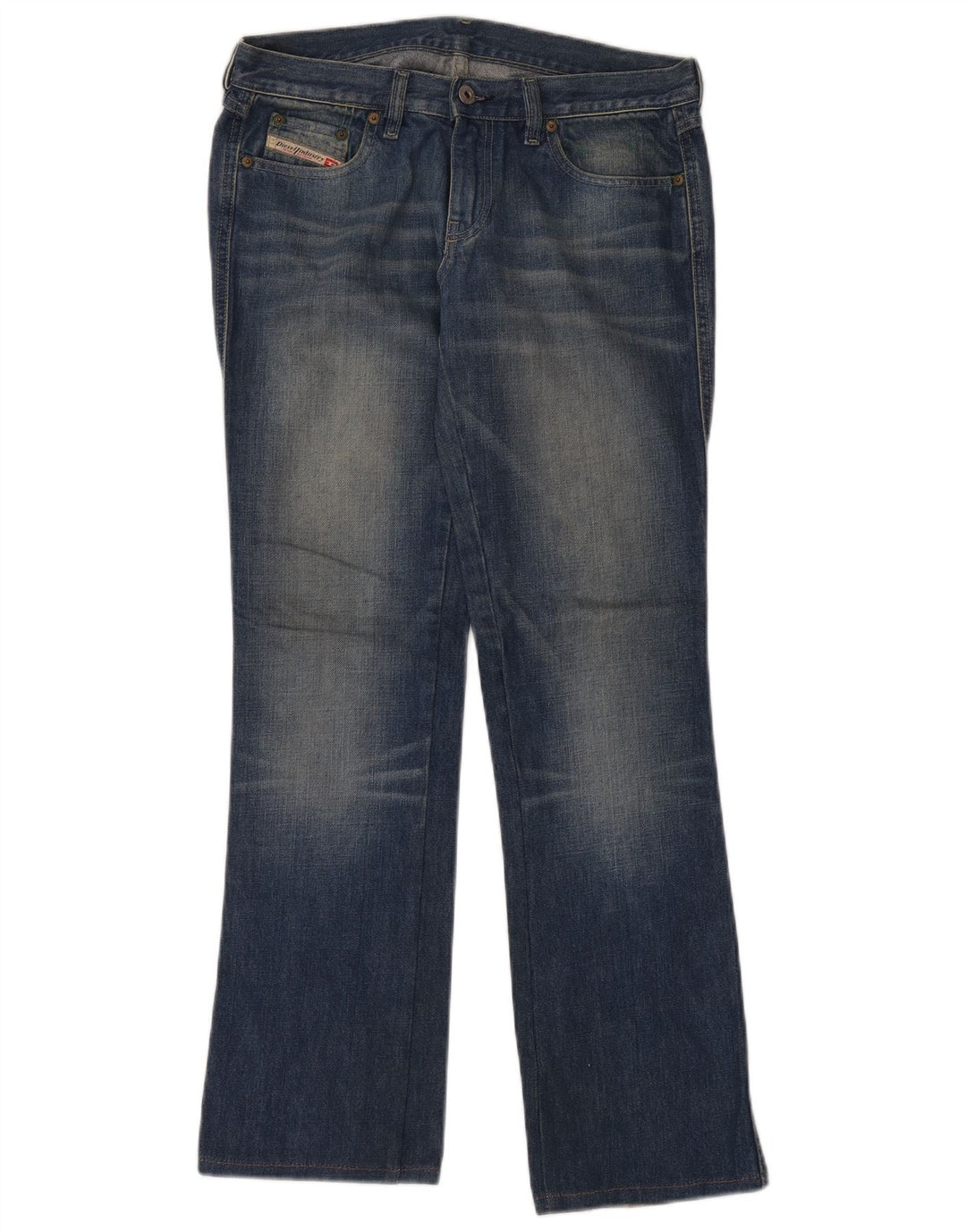 Diesel Womens Bootcut Jeans W32 L32 Blue Cotton