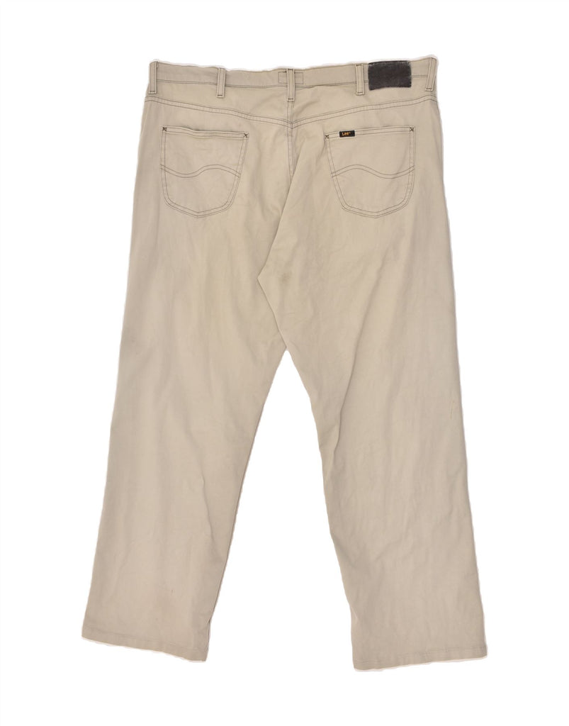 LEE Mens Straight Casual Trousers W42 L30 Beige | Vintage Lee | Thrift | Second-Hand Lee | Used Clothing | Messina Hembry 