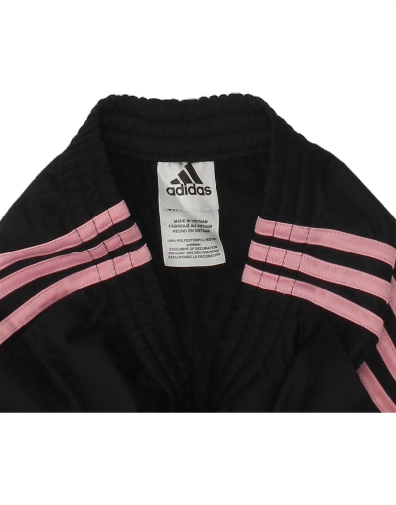 ADIDAS Girls Tracksuit Trousers Joggers 3-4 Years Black Polyester | Vintage Adidas | Thrift | Second-Hand Adidas | Used Clothing | Messina Hembry 