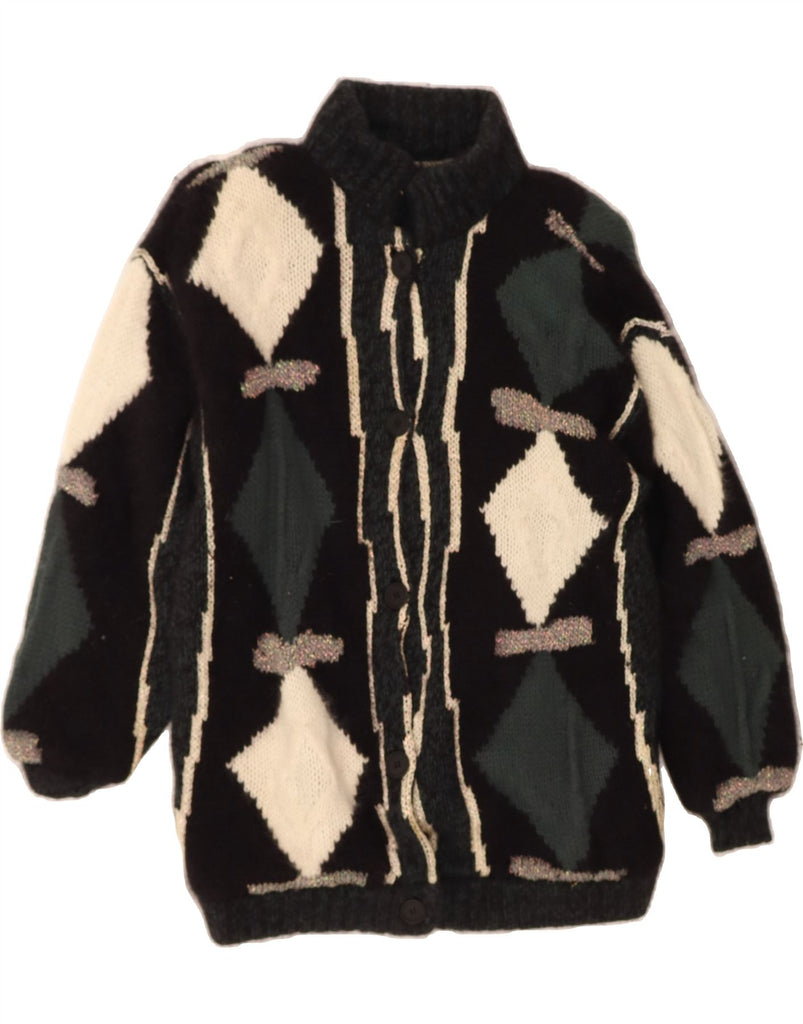 UMBERTO GINOCCHIETTI Womens Cardigan Sweater IT 42 Medium Black Vintage Umberto Ginocchietti and Second-Hand Umberto Ginocchietti from Messina Hembry 