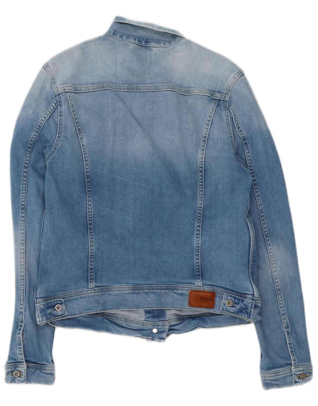 PEPE Jeans Womens Denim Jacket UK 14 Large Blue Cotton