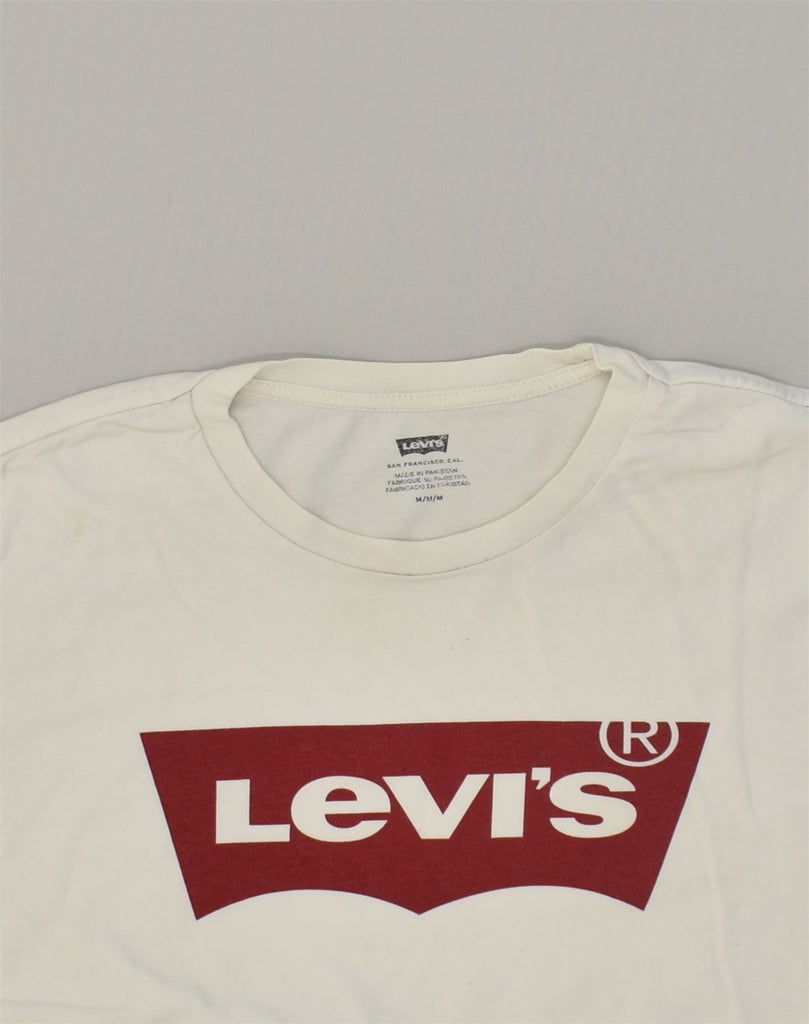 LEVI'S Mens San Francisco Graphic T-Shirt Top Medium White Cotton | Vintage Levi's | Thrift | Second-Hand Levi's | Used Clothing | Messina Hembry 