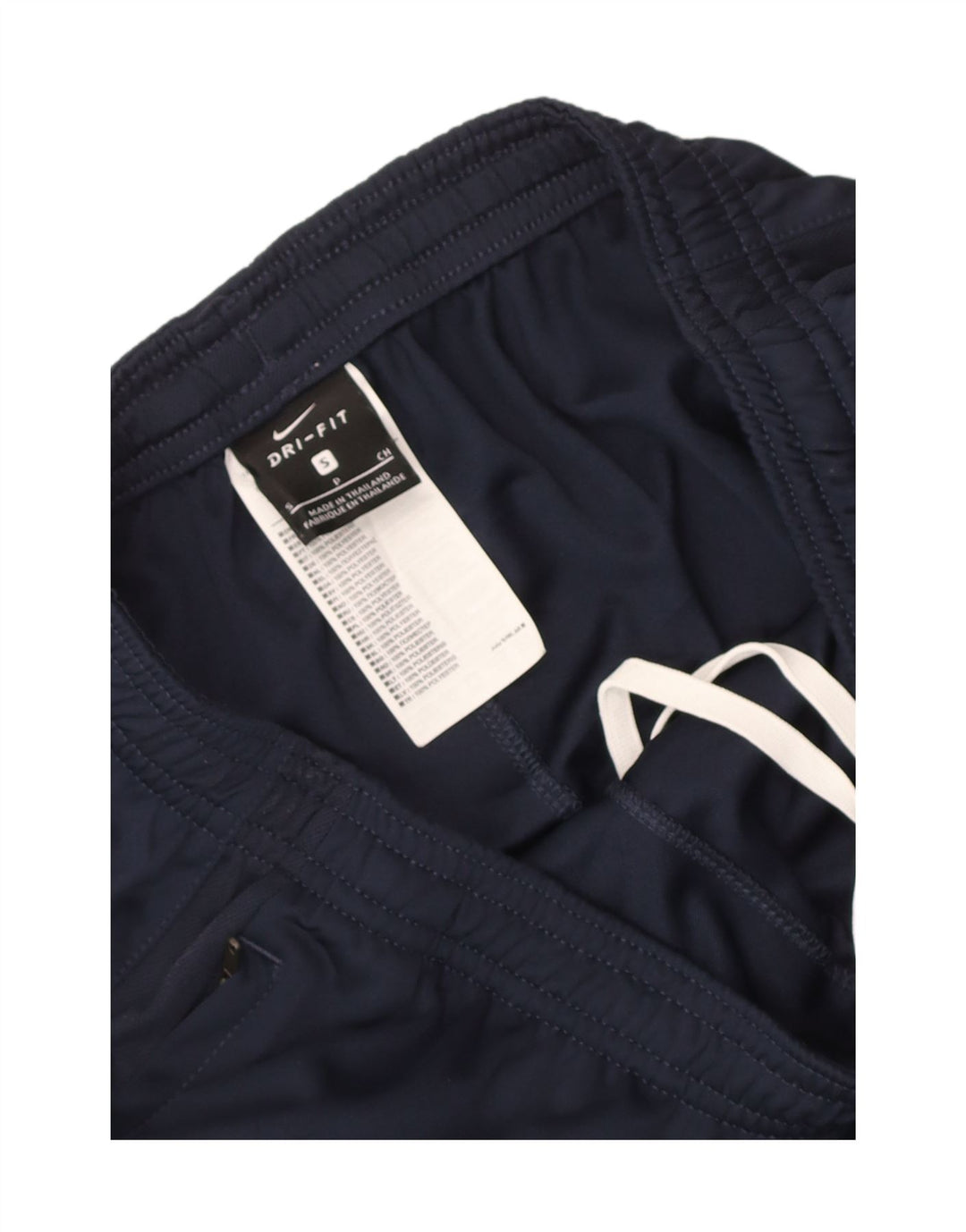 Nike Mens Dri Fit Tracksuit Trousers Small  Navy Blue Polyester