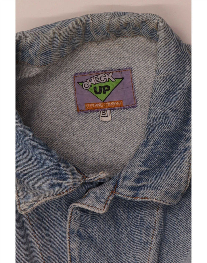 Vintage Mens Loose Fit Denim Jacket UK 36 Small Blue
