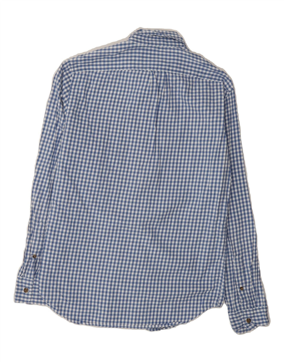 J. CREW Mens Slim Shirt Small Blue Gingham Cotton Vintage J. Crew and Second-Hand J. Crew from Messina Hembry 