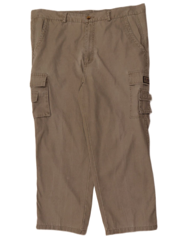 Vintage Mens Straight Cargo Trousers Size 40 W40 L27 Khaki