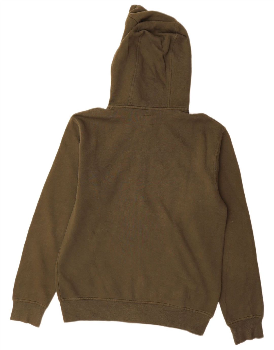 Timberland Mens Regular Fit Zip Hoodie Sweater Medium Khaki Cotton