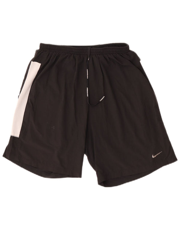 Nike Mens Sport Shorts Small Black Colourblock Polyester