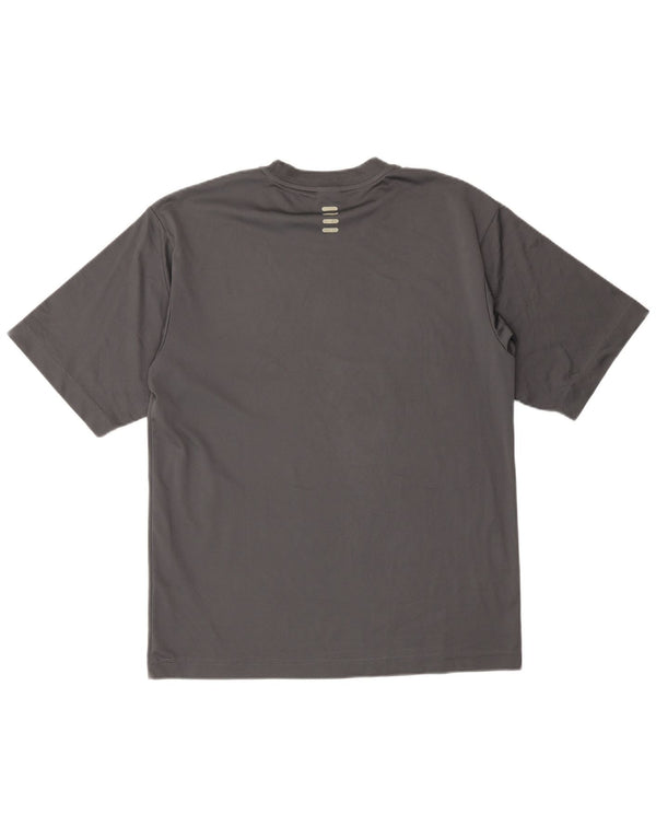 Fila Mens T-Shirt Top Small Grey Polyester