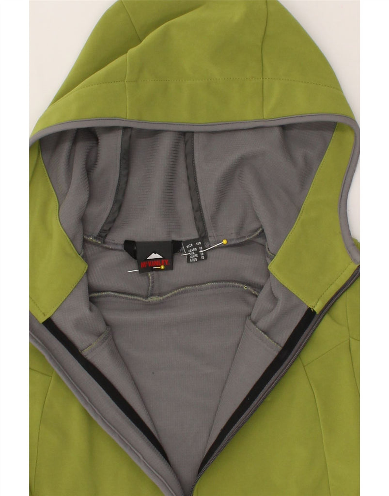 MCKINLEY Boys Hooded Tracksuit Top Jacket 9-10 Years Green Vintage McKinley and Second-Hand McKinley from Messina Hembry 