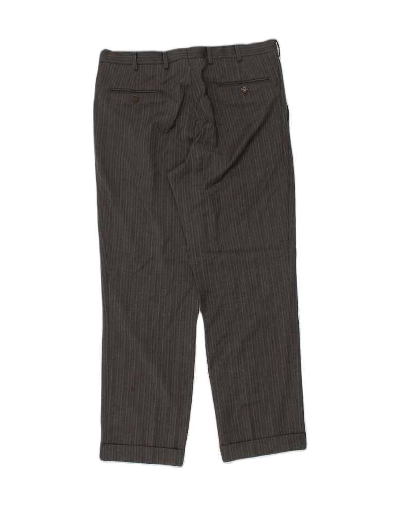 VALENTINO Mens Tapered Suit Trousers IT 52 XL W38 L30 Grey Pinstripe | Vintage Valentino | Thrift | Second-Hand Valentino | Used Clothing | Messina Hembry 