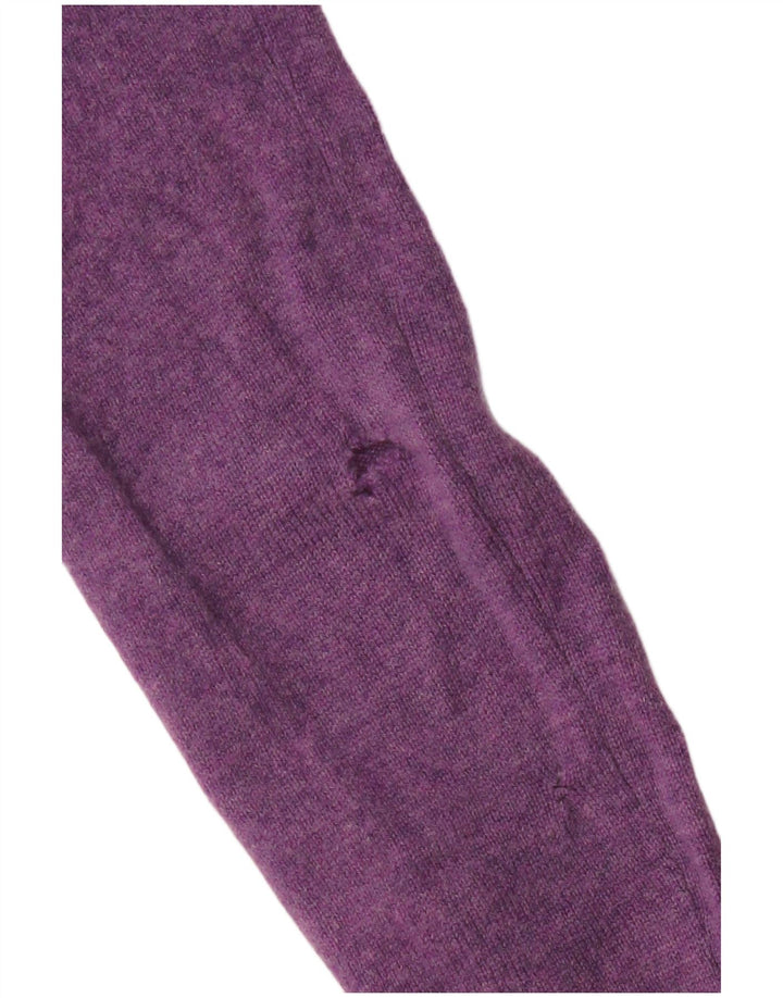 Joyful Womens Roll Neck Jumper Sweater UK 14 Large Purple