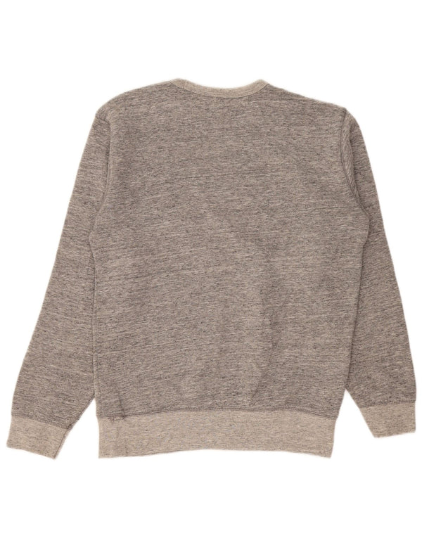 Zara Mens Sweatshirt Jumper Small Grey Flecked Cotton