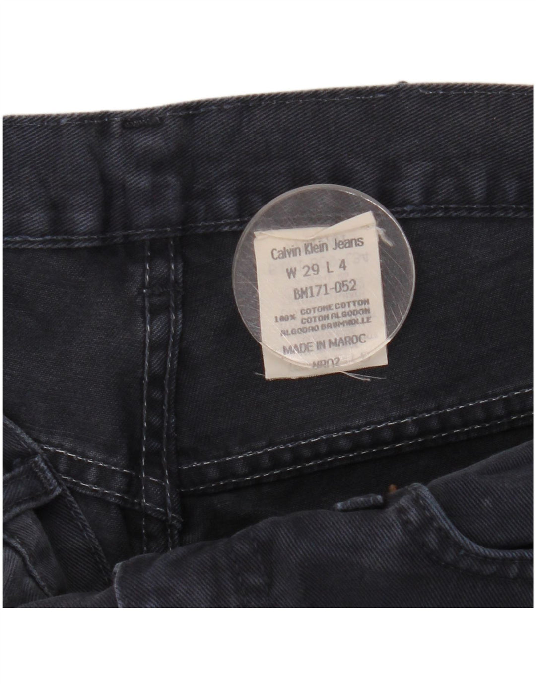 Calvin Klein Womens Straight Jeans W29 L28 Navy Blue Cotton