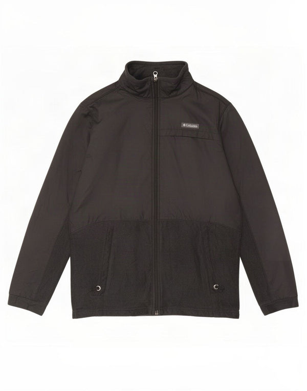 Columbia Boys Tracksuit Top Jacket 15-16 Years XL Black Polyester