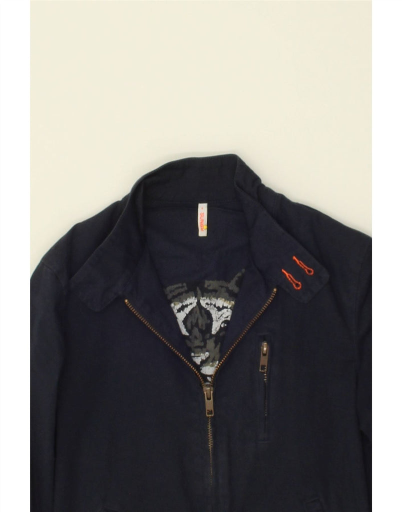 SUN68 Boys Bomber Jacket 7-8 Years Navy Blue Cotton | Vintage Sun68 | Thrift | Second-Hand Sun68 | Used Clothing | Messina Hembry 