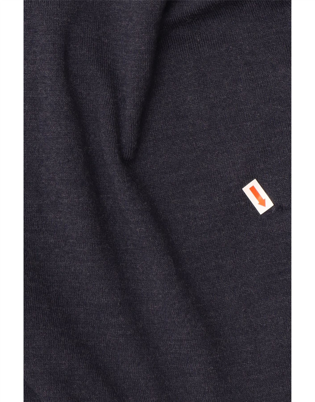 HUGO BOSS Mens Zip Neck Jumper Sweater Medium Navy Blue Polyester