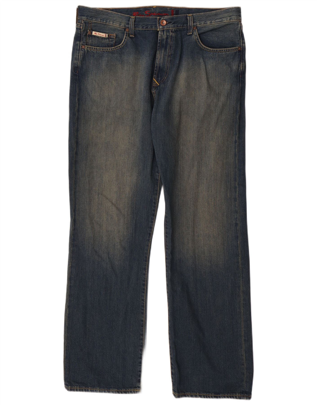 BEN SHERMAN Mens Straight Jeans W36 L32 Blue Cotton