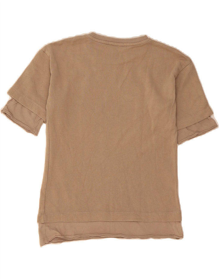 ZARA Boys Graphic T-Shirt Top 6-7 Years Brown Vintage Zara and Second-Hand Zara from Messina Hembry 