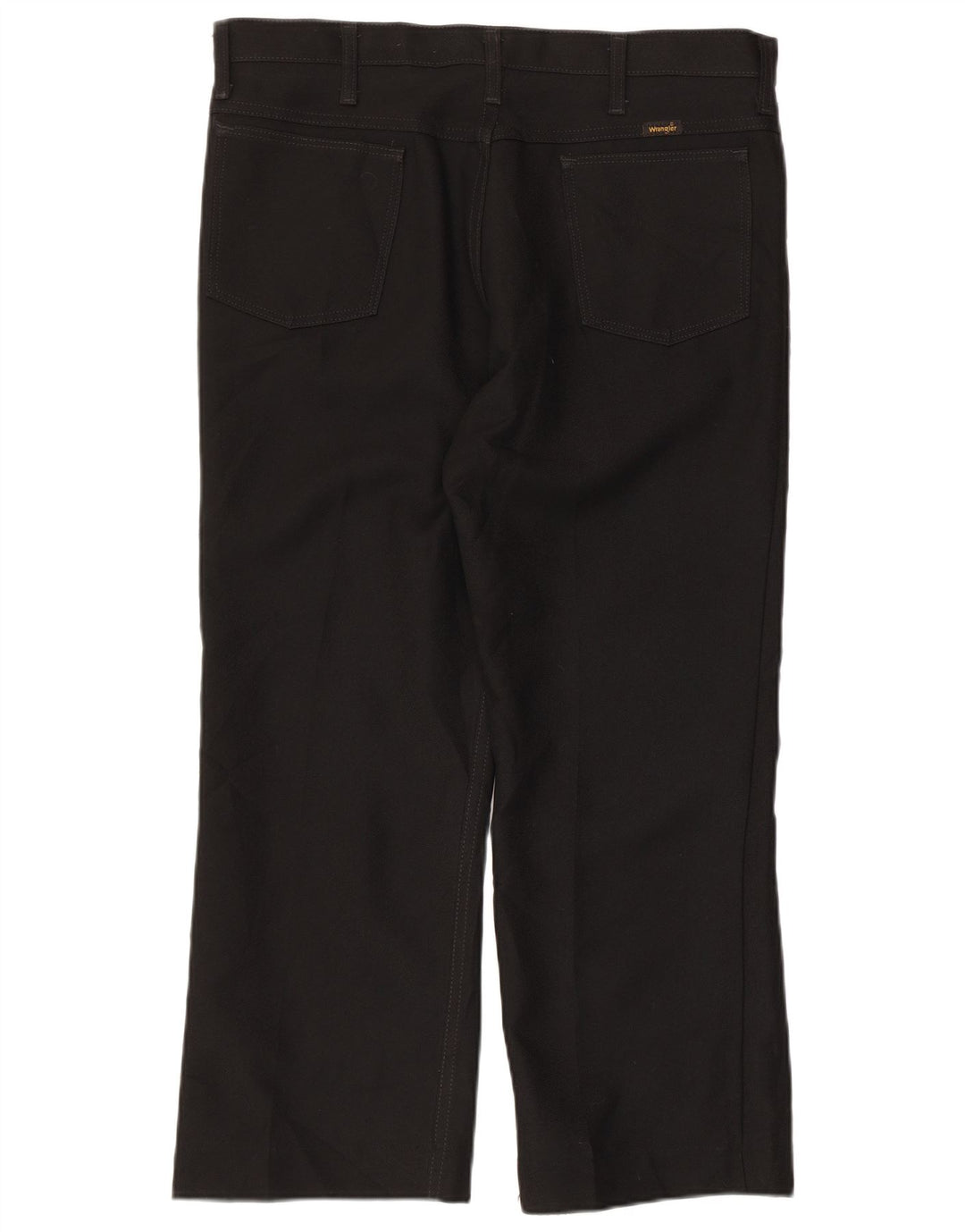 WRANGLER Mens Straight Casual Trousers W36 L26 Black Polyester