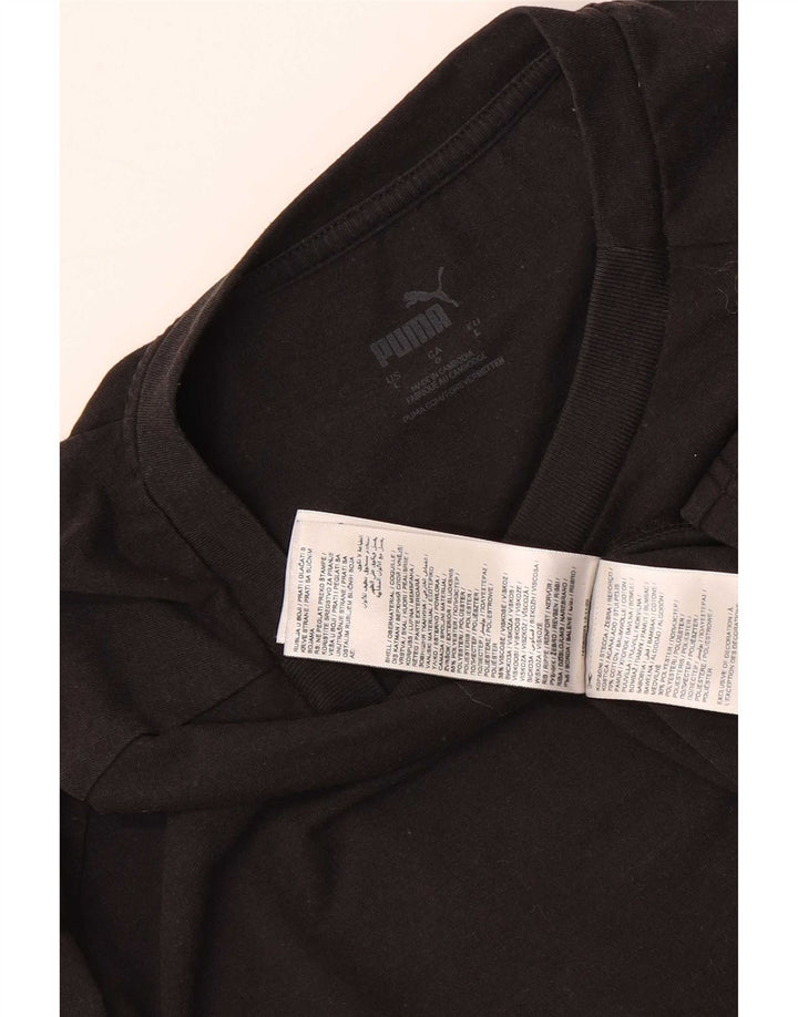 Puma Mens T-Shirt Top Large Black Polyester