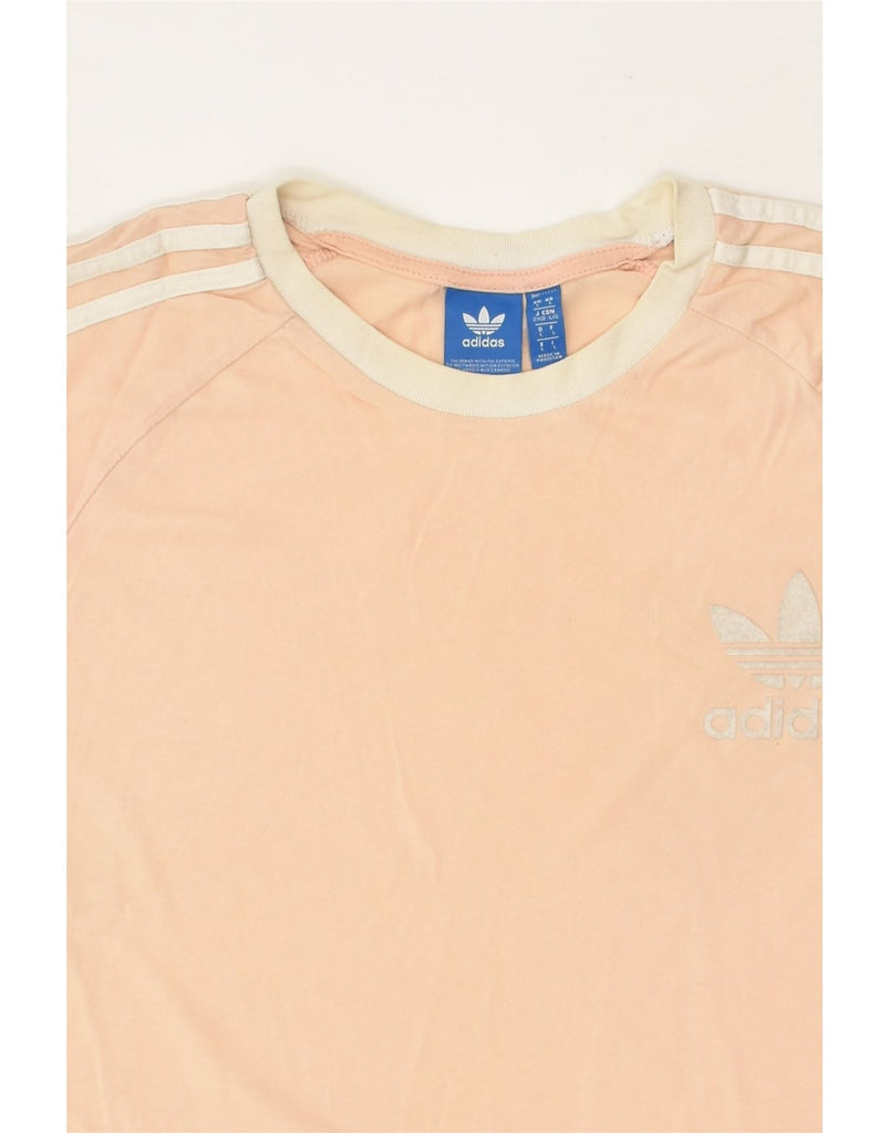 ADIDAS Womens T-Shirt Top UK 16 Large Orange Cotton | Vintage Adidas | Thrift | Second-Hand Adidas | Used Clothing | Messina Hembry 