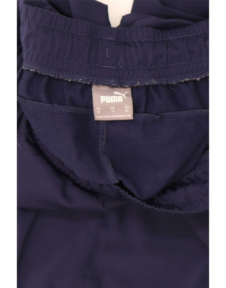 Puma Mens Tracksuit Trousers Joggers XL Navy Blue Polyester