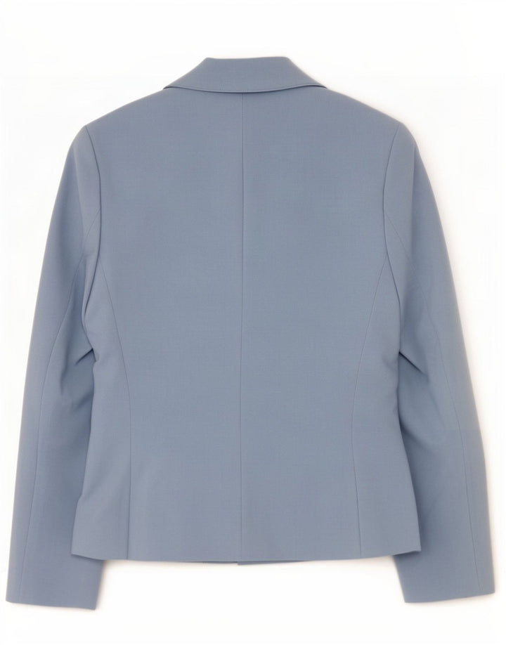 Zara Womens 5 Button Blazer Jacket EU 36 XS Blue Polyester