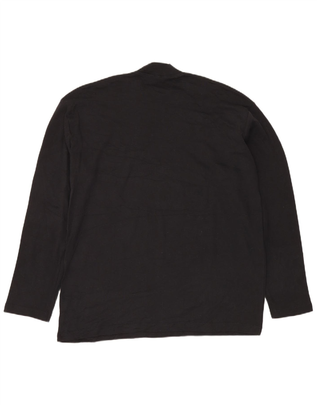 F.LLI CAMPAGNOLO Mens Top Long Sleeve 2XL Black Cotton