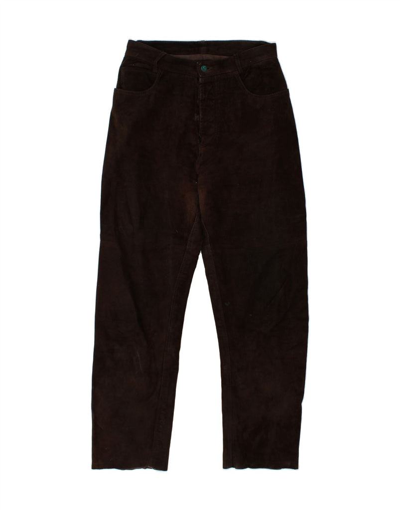 VINTAGE Mens Leather Trousers W29 L30  Brown Leather Vintage Vintage and Second-Hand Vintage from Messina Hembry 