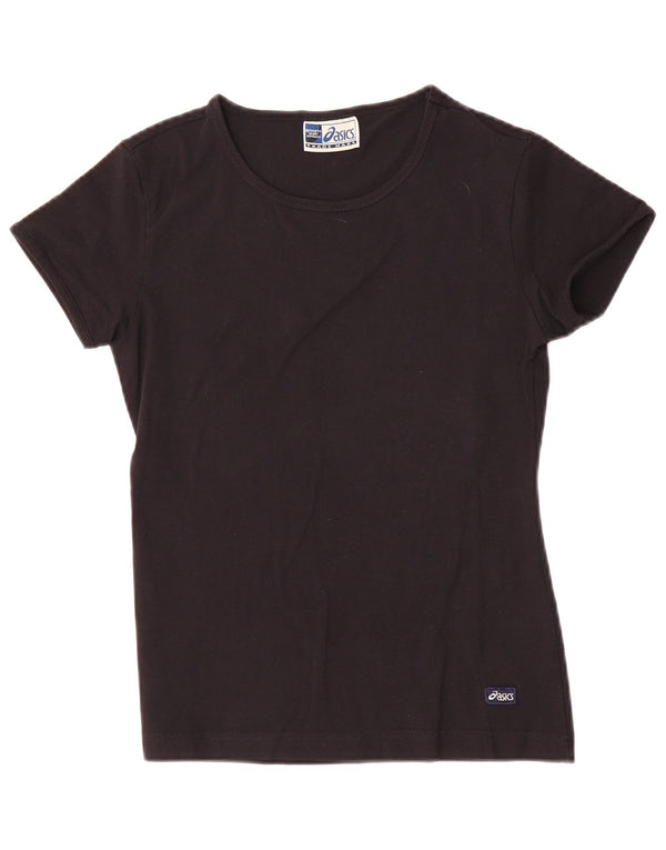 Asics Womens T-Shirt Top UK 8 Small Black