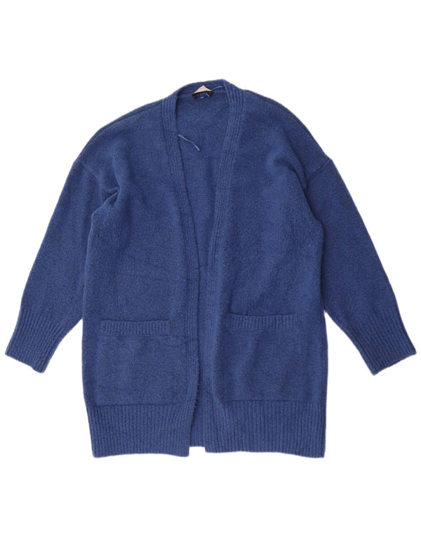 Marks & Spencer Womens Longline Loose Fit Cardigan Sweater UK 16 Large Blue