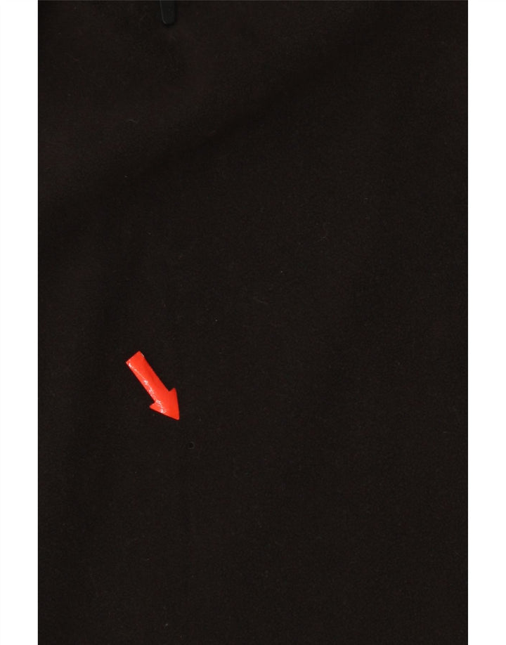 The North Face Mens Zip Neck Fleece Jumper XL Black Polyester