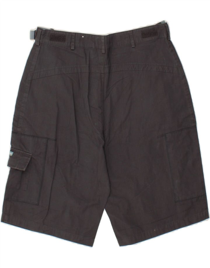 VINTAGE Mens Cargo Shorts W34 Large Grey Cotton Vintage Vintage and Second-Hand Vintage from Messina Hembry 