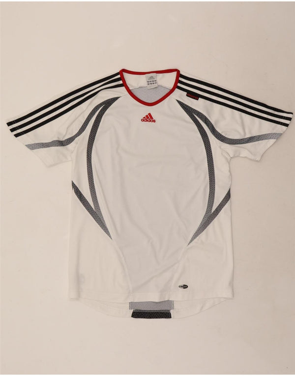 Adidas Mens Climacool T-Shirt Top Medium White Colourblock Polyester