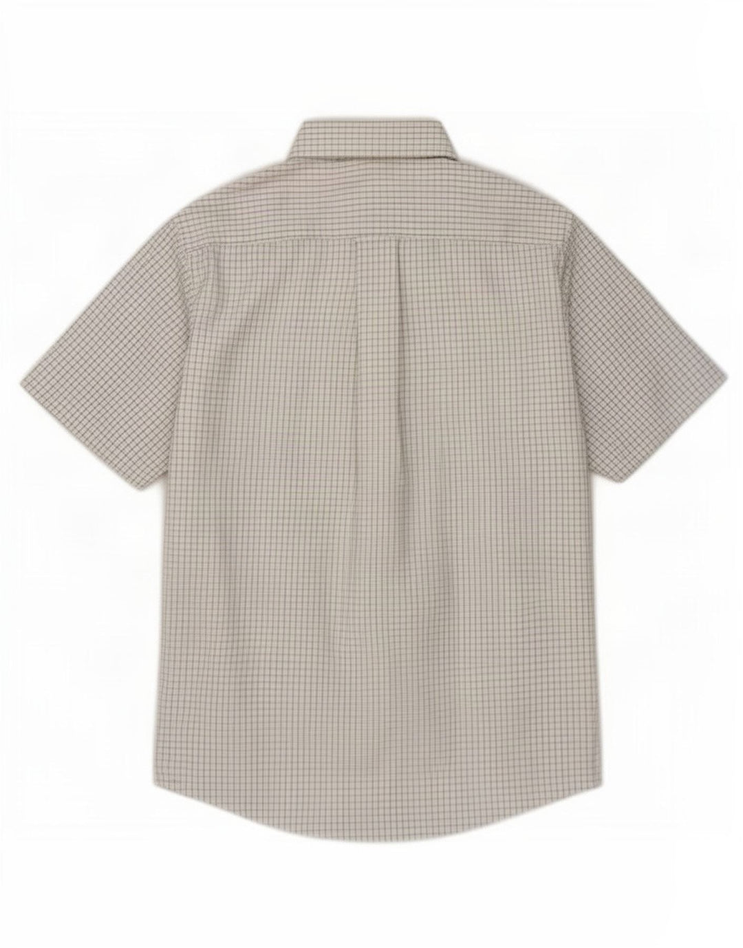 Orvis Mens Short Sleeve Shirt Medium White Gingham Cotton