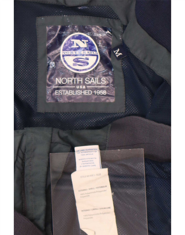 North Sails Mens Bomber Jacket UK 38 Medium Green Polyamide