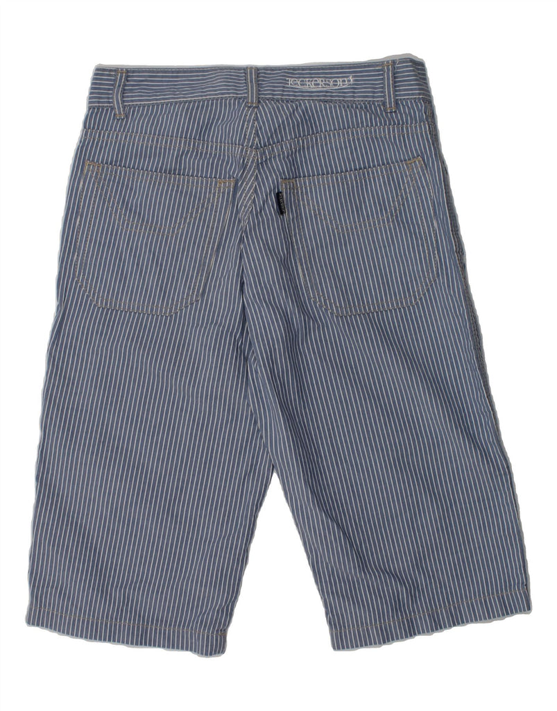 JECKERSON Boys Casual Shorts 15-16 Years W28  Blue Pinstripe Cotton | Vintage Jeckerson | Thrift | Second-Hand Jeckerson | Used Clothing | Messina Hembry 