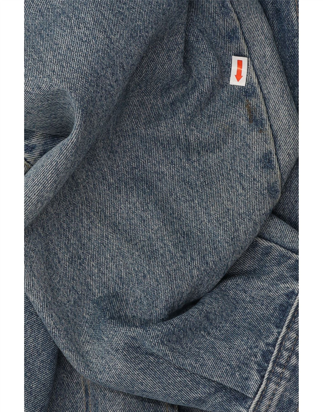 VINTAGE Mens Denim Jacket UK 40 Large Blue Cotton