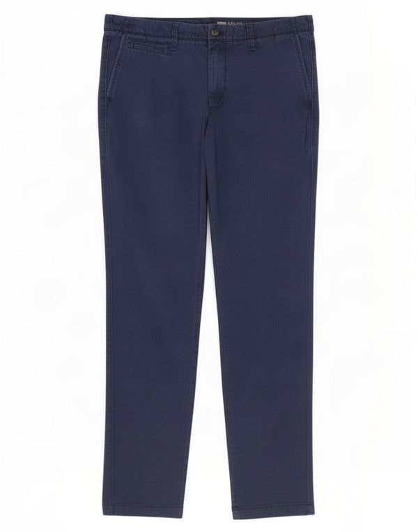 Gap Mens Slim Chino Trousers W34 L34 Navy Blue Cotton