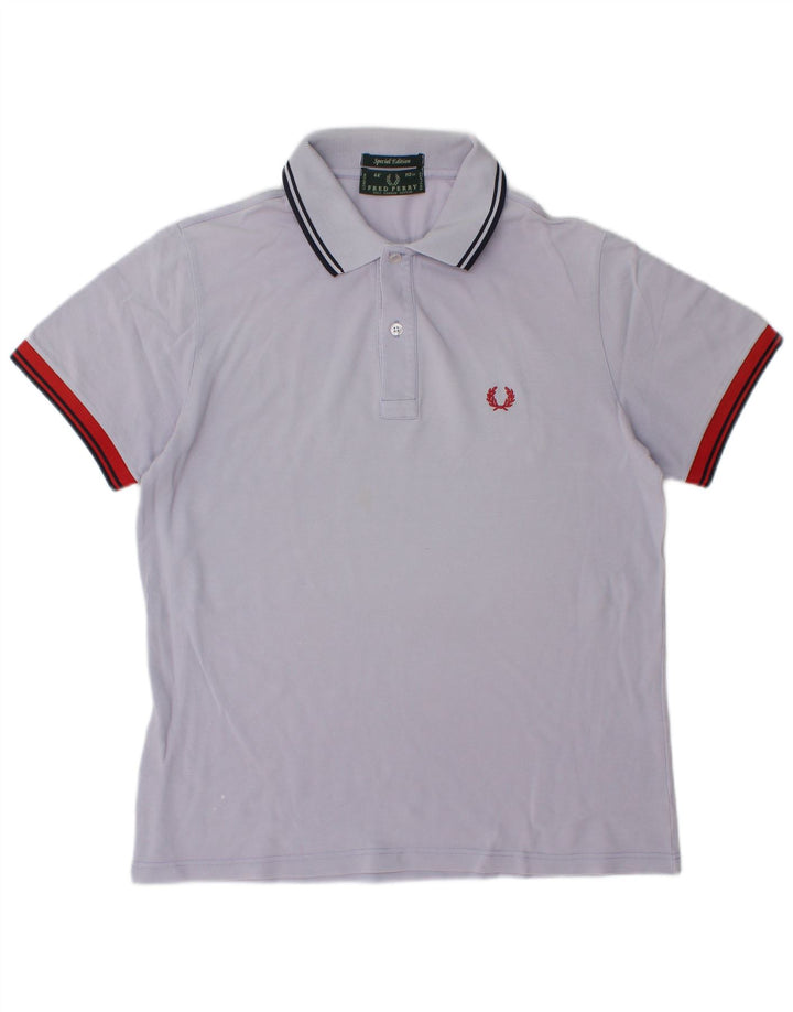 Fred Perry Mens Polo Shirt Medium Purple Cotton
