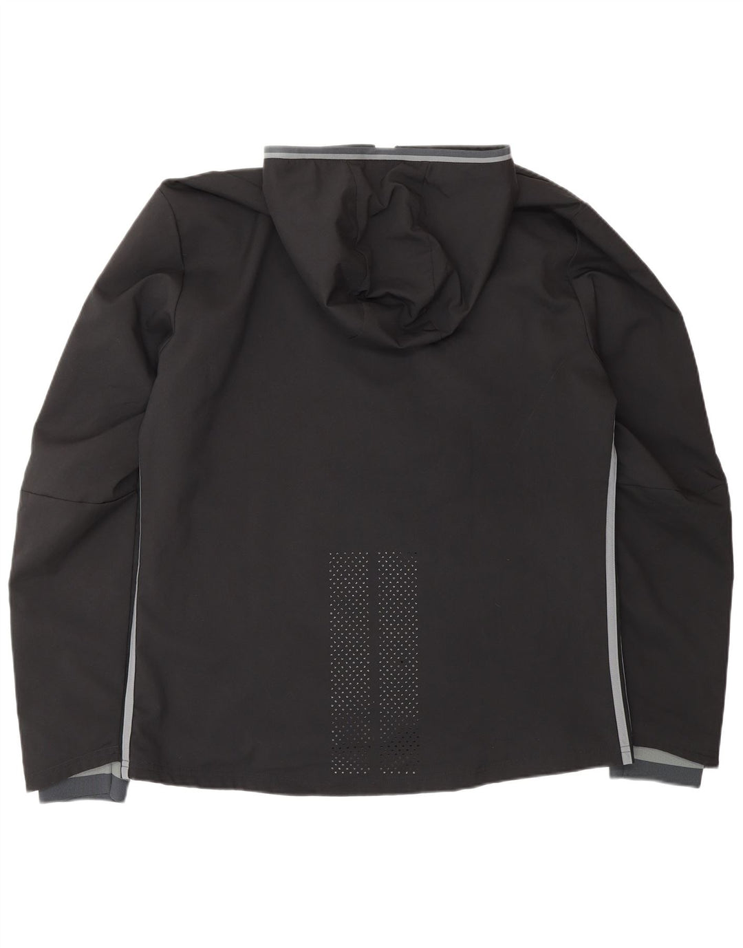 ADIDAS Mens Climacool Hooded Tracksuit Top Jacket Large Black Polyester