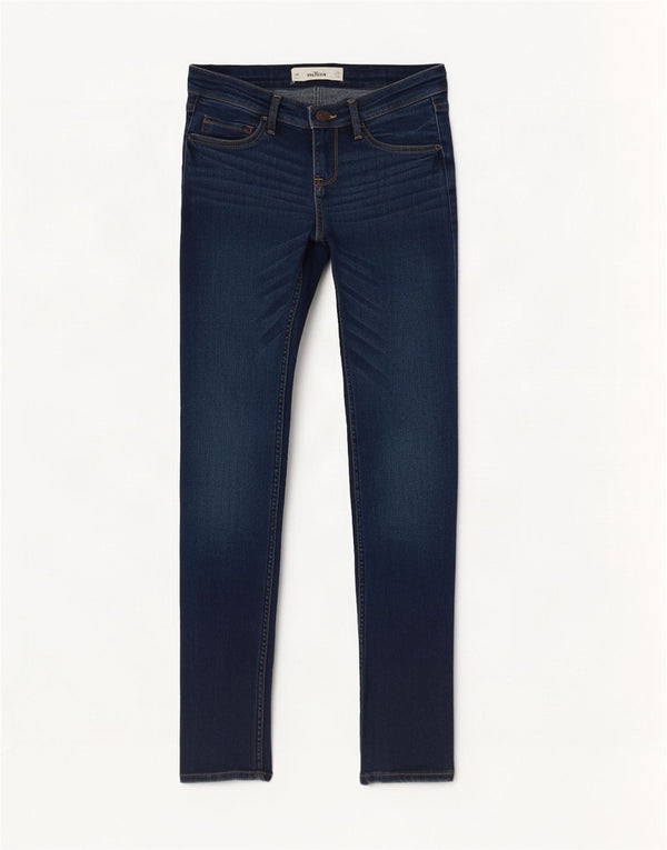 Hollister Womens Skinny Jeans US 3 Small W26 L29 Navy Blue Cotton